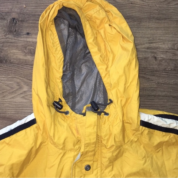 VINTAGE GAP REFLECTIVE RACING STRIPED HOODED WINDBREAKER JACKET - Picture 3 of 6